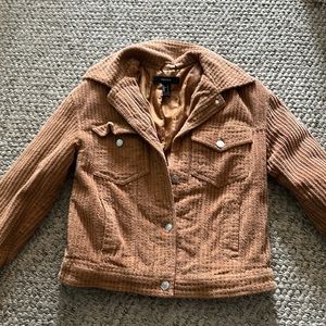 Forever 21 button up teddy jacket size small
